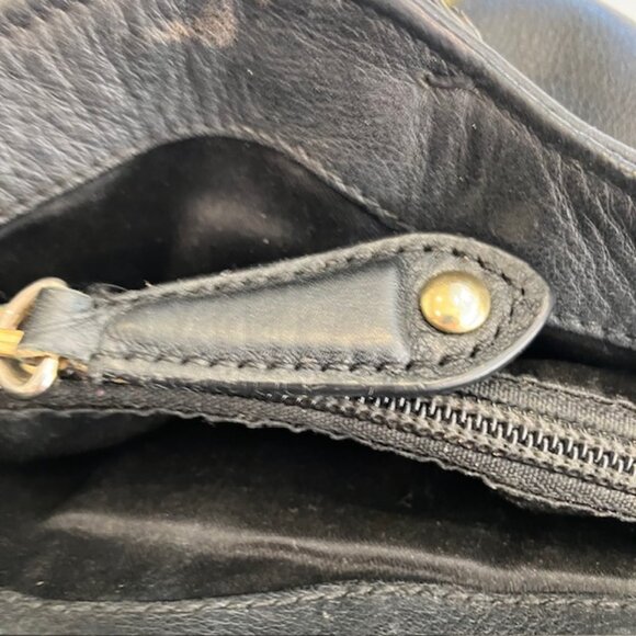 COACH F24961 Black Campbell Large Carryall Tote Leather Shoulder Bag - Picture 11 of 16